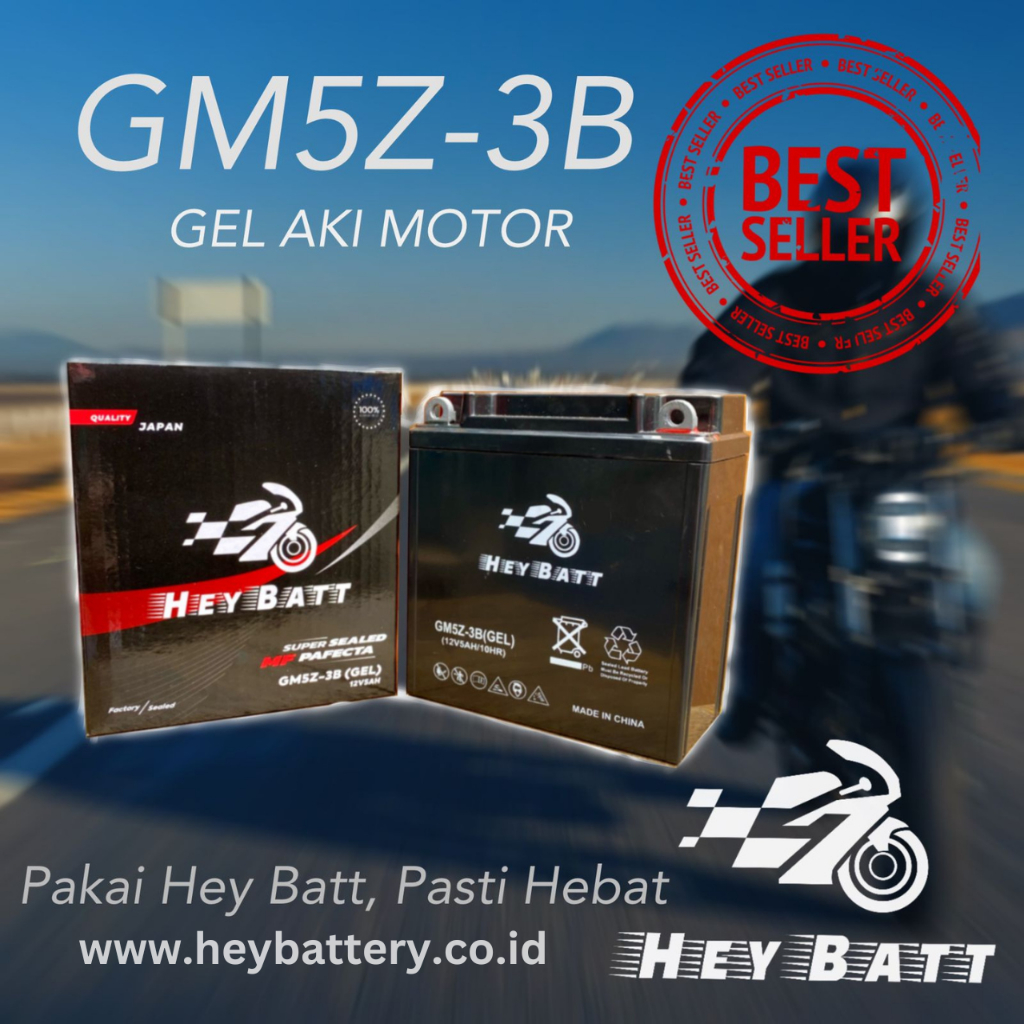 Aki Motor Mio Sporty Heybatt GM5Z-3B