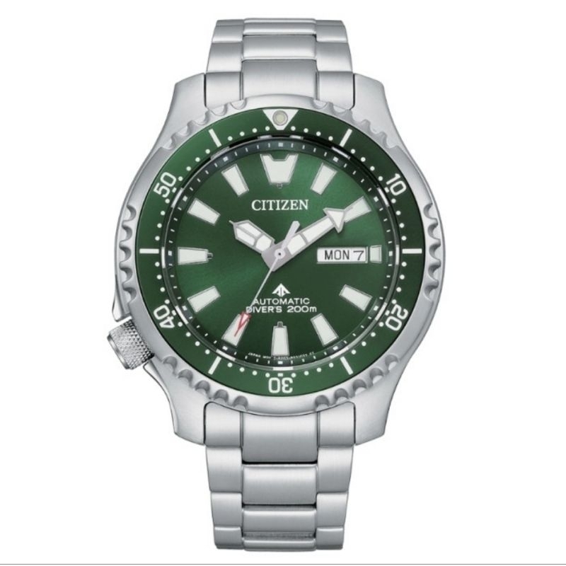 Citizen Fugu NY0131-81X Promaster Marine Automatic Diver Green Dial