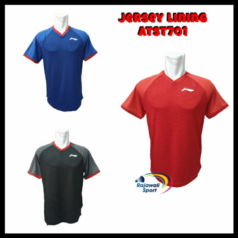 Jersey Badminton Lining Original ATST701 Baju Lining Original