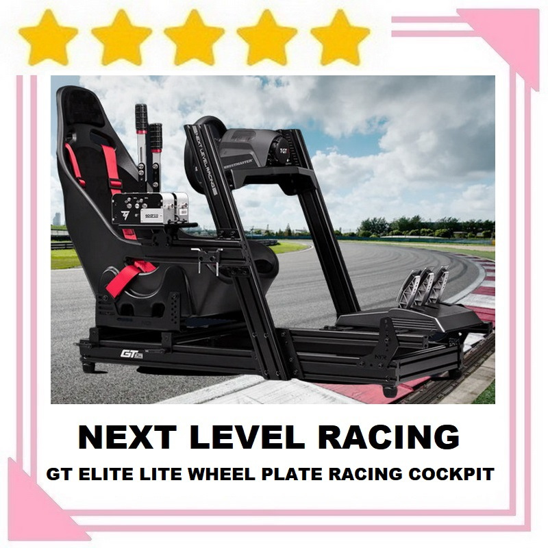 Next Level Racing GT Elite Lite Wheel Plate Edition Kursi Chair Simulator Sim Game Gaming Geming Gam