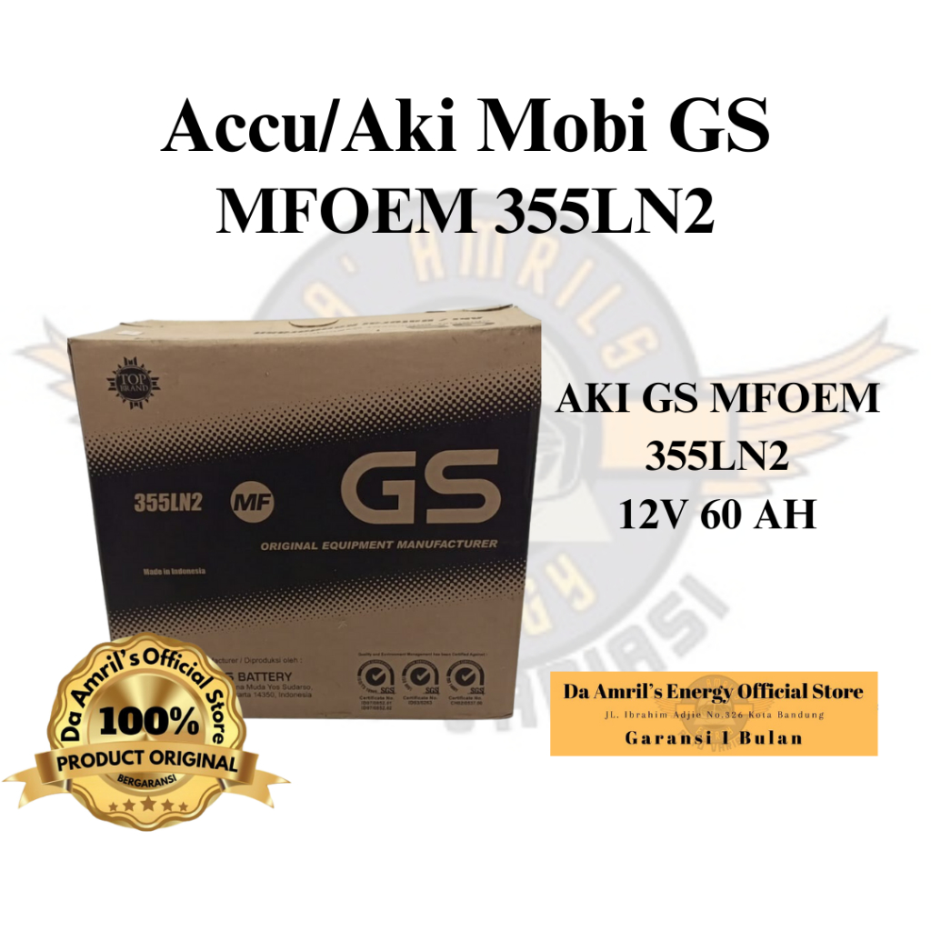 Battery Accu/Aki GS ASTRA MFOE 355LN2