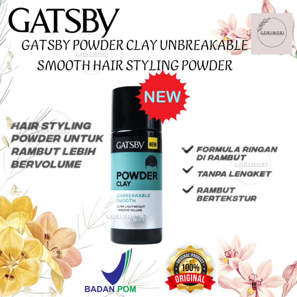[𝙂𝙊𝙍𝙄𝙈𝙊𝙍𝙄] GATSBY POWDER CLAY - UNBREAKABLE SMOOTH HAIR STYLING POWDER