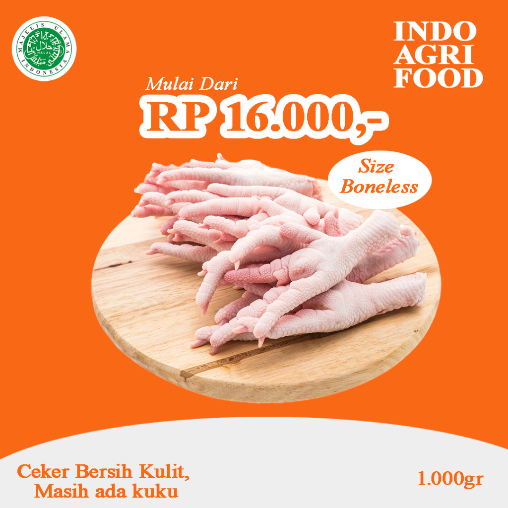 

Ceker Ayam Bersih Boneless/ Ceker Ayam Boneless / Chicken Feet