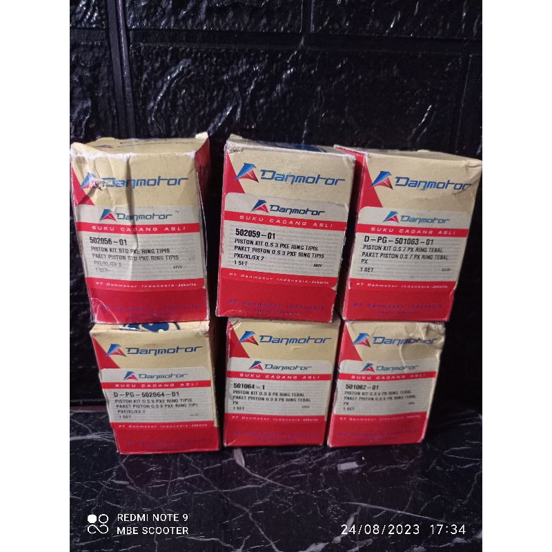 Seher vespa danmotor piston vespa danmotor PX PS Excel exlusif original danmotor asli