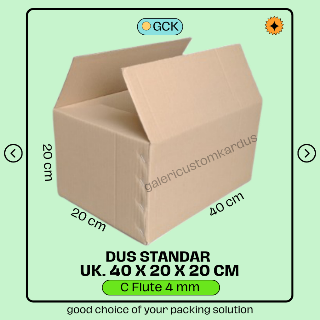 

(min.order 5) Kardus Packing Dus Pindahan Currogated Box Custom 40x20x20 C Flute Kuat