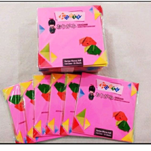 

10 PACK KERTAS ORIGAMI UKURAN 12X12 CM