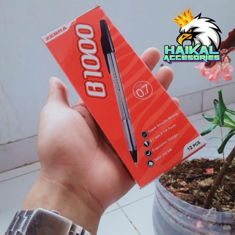 

Pulpen ZEBRA B1000 CRYSTAL Isi (12pcs)