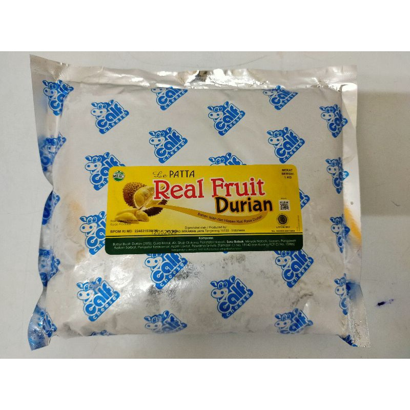 

LEPATTA REALFRUIT DURIAN 1KG ( HARUS INSTANT )