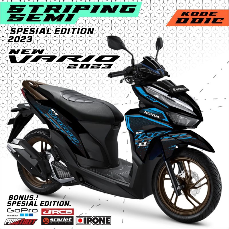 Stiker Striping Variasi Motor Honda Vario New 2023