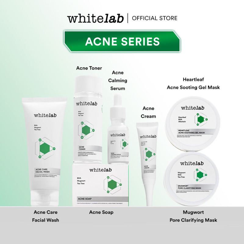 Whitelab Acne Soap Sabun whitelab wajah dan badan kulit berjerawat WHITELAB