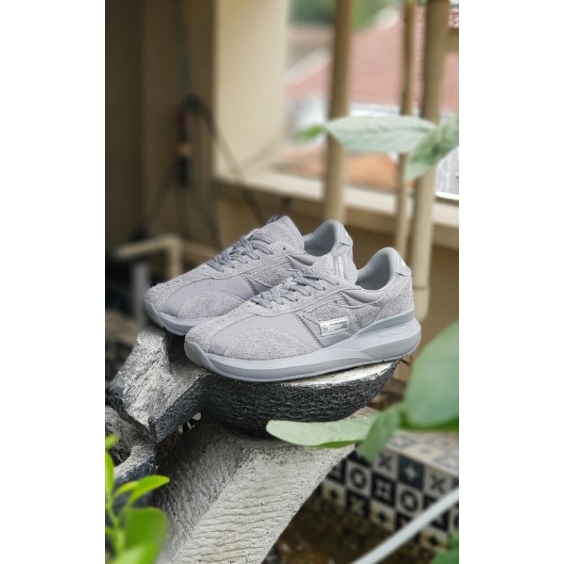 Sepatu Compass x Neighborhood Velocity Grey Original