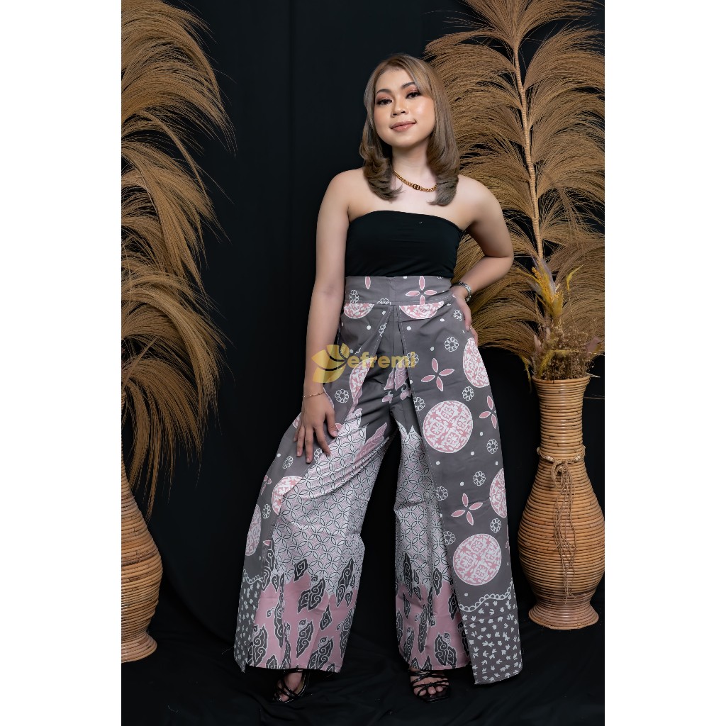 TD155 KULOT LAYER// KULOT KATUN// KULOT BATIK WANITA//CELANA BATIK MODERN// TRENDY MODERN KEKINIAN