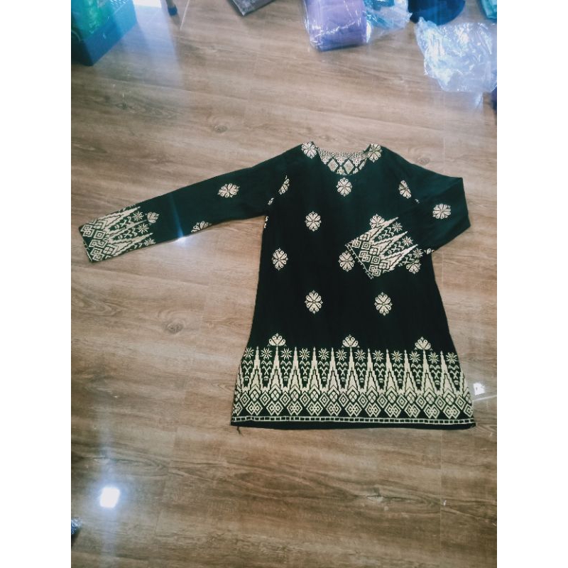 BAJU KURUNG IMPORT MALAYSIA/BLACK/GOLD/CAP SERBUK/NGARET