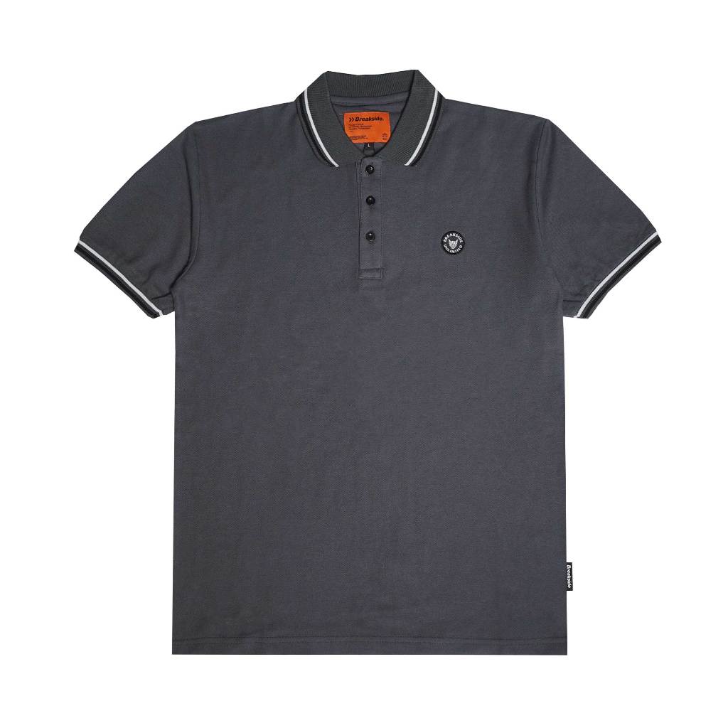 Breakside Polo Shirt Untold - Dark Grey Polo Shirt Pria