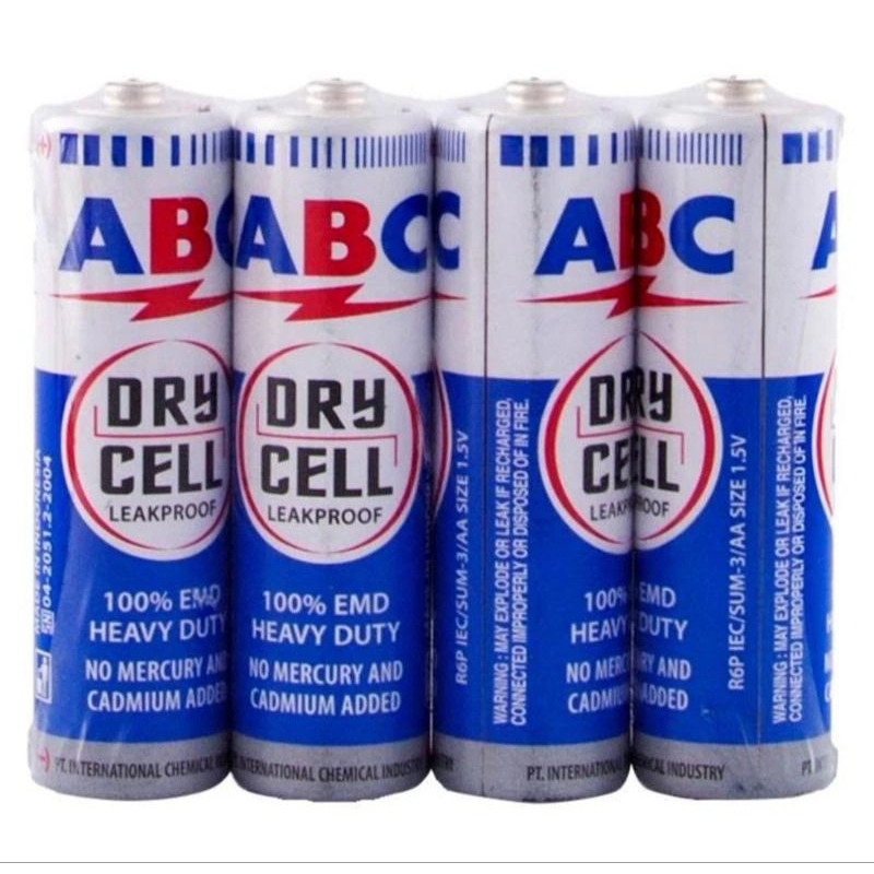 Baterai ABC AA Biru / Baterai Jam Dinding ABC A2