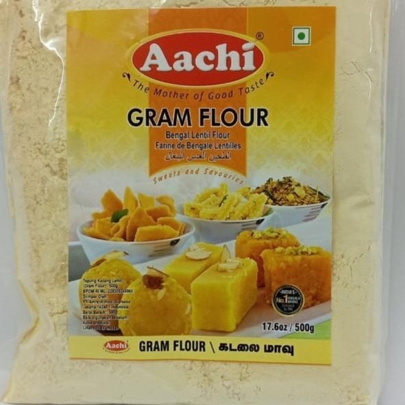 

BESAN / GRAM FLOUR AACHI 500G / Tepung Gram