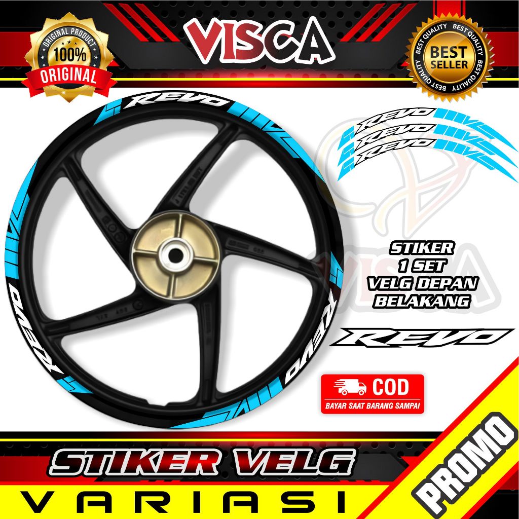Stiker Velg List Velg Motor Stiker Velg Revo Motif Abstrack