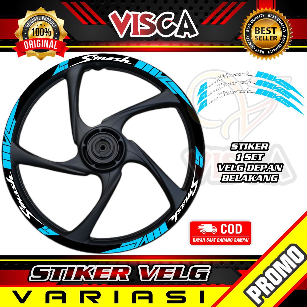 Stiker Velg List Velg Motor Stiker Velg Smash Motif Abstrack