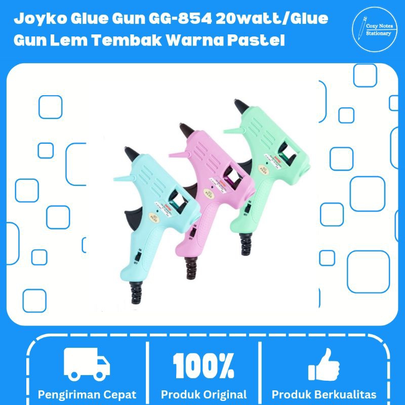 

Joyko Glue Gun GG-854 20watt/Glue Gun Lem Tembak Warna Pastel