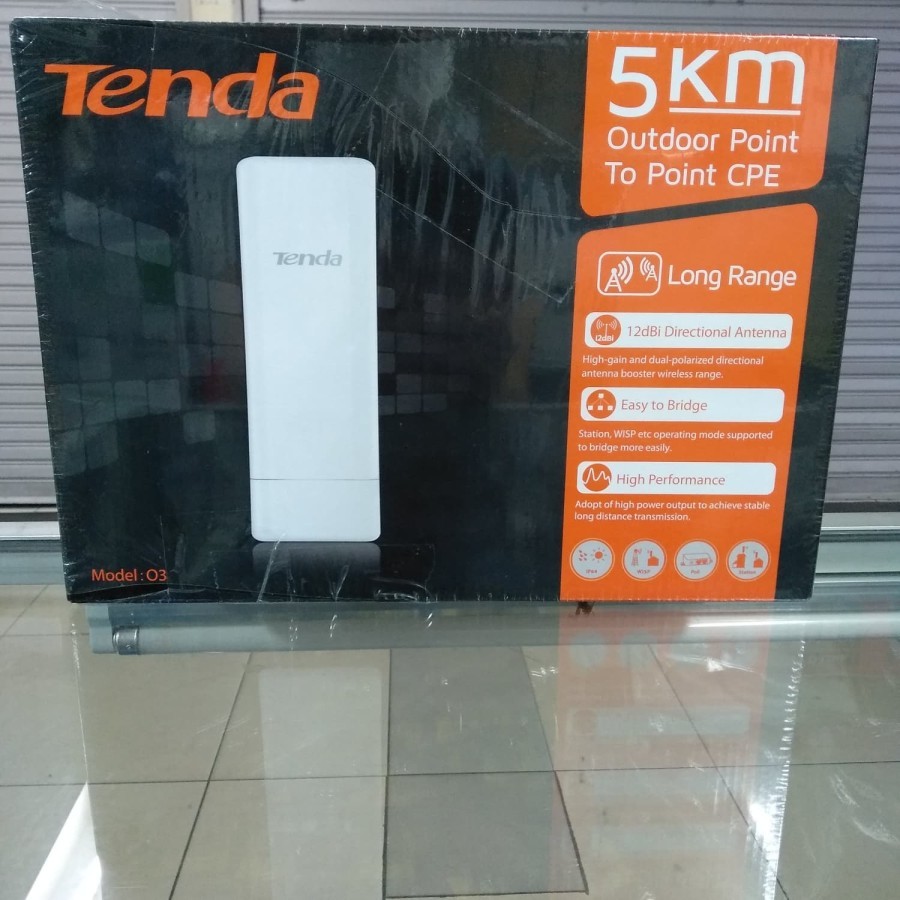 TENDA O3 5km Outdoor Point To Point CPE TENDA 03 Wireless Router Wireles Router Poin 03 5km Outdor