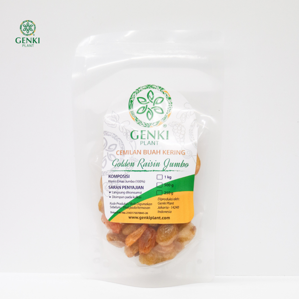 

Golden Raisin Jumbo / Kismis Emas Jumbo - 100 g