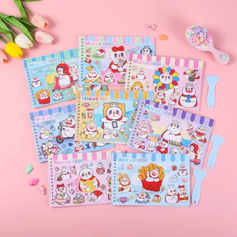 

DTIKER BUKU WASHI KARAKTER 2D / STIKER BUKU KOREAN CUTE AESTHETIC