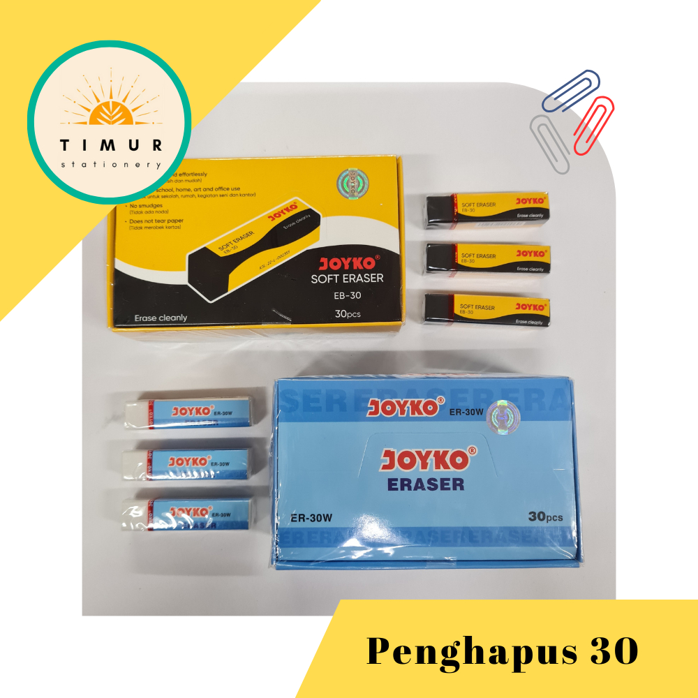

Eraser / Penghapus Joyko EB-30 isi 30 Buah