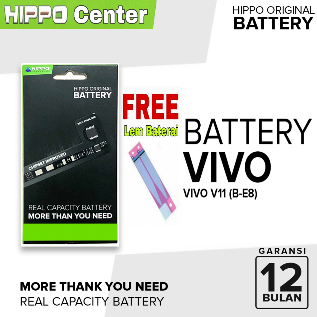 Baterai Hippo Vivo V11 / V 11 Battery B-E8 / BE8