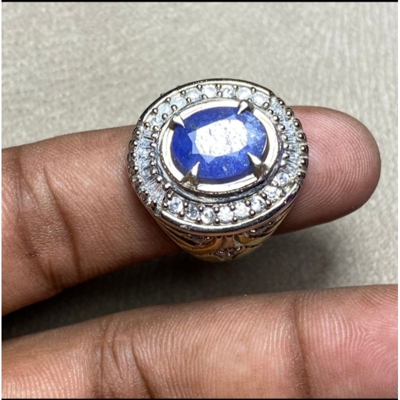 cincin batu tanzanite natural tanzanite blue tanzanite ring