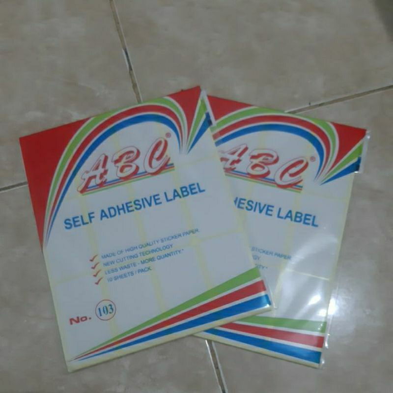 Label Nama Undangan Uk. 103 merk ABC