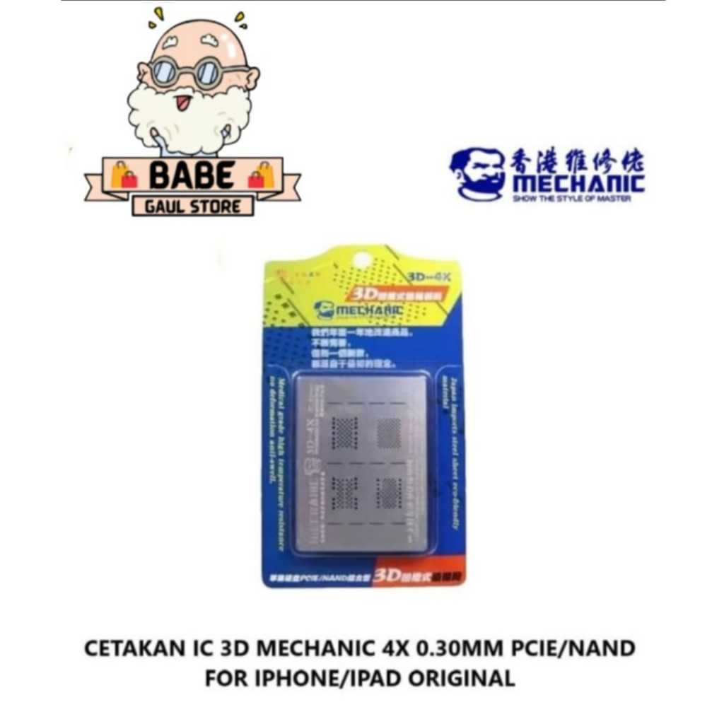CETAKAN IC 3D MECHANIC 4X 0.30MM PCIE/NAND FOR IPHONE /IPAD ORI