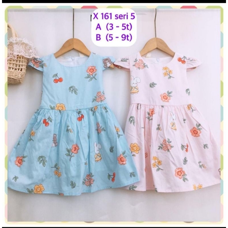 Dress Anak Harian | Baju anak perempuan Harian untuk usia 3-5 Tahun.