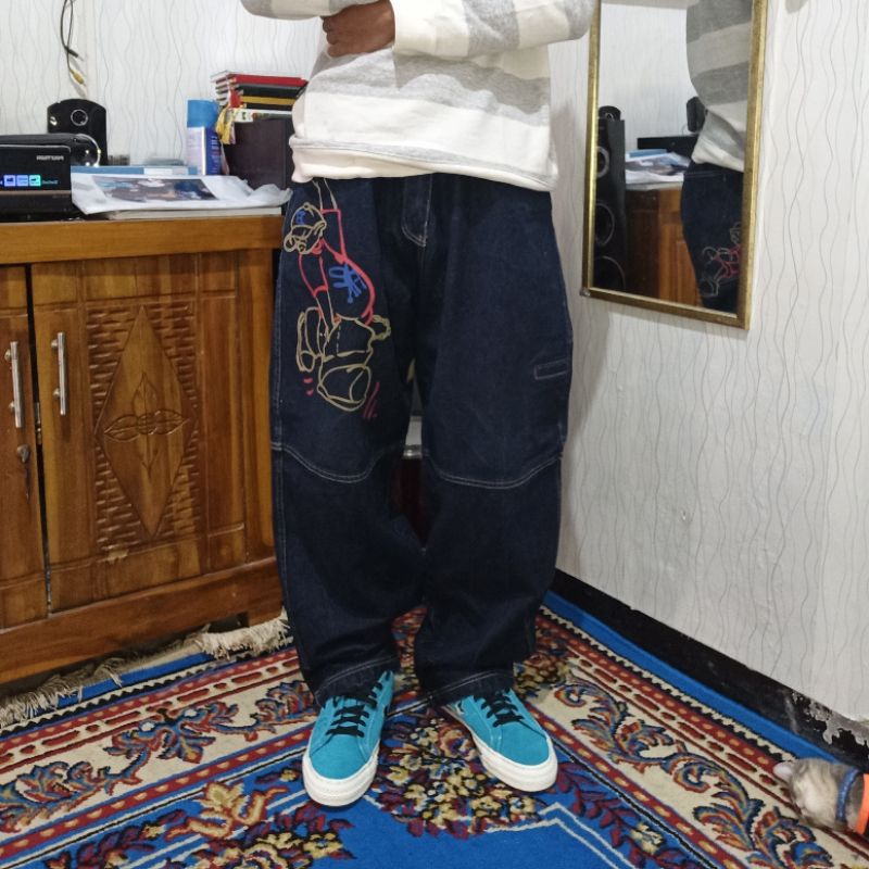 BAGGY JEANS SOHK SCHOOL OF HARD KNOCKS NOT ECKO EVISU JNCO DOGTOWN