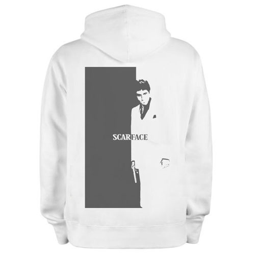 Jaket Hoodie Scarface Bahan Katun Fleece | Jaket Hoodie Jumper & Ritsleting | Bisa COD
