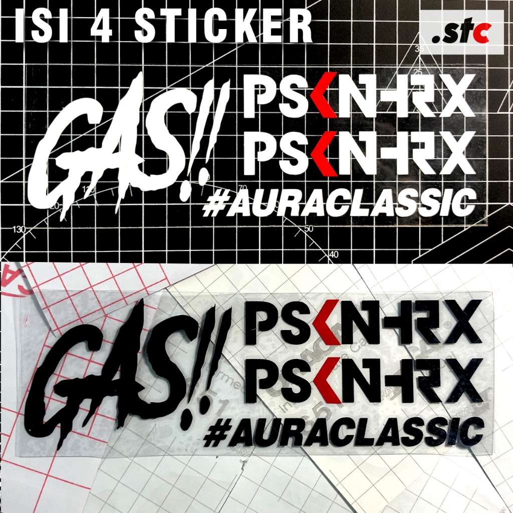 (Dapat 04 Stiker) Set Herex Pack PSKN HRX - Setiker Gass Cutting sticker motor Pasukan Herex Racing 