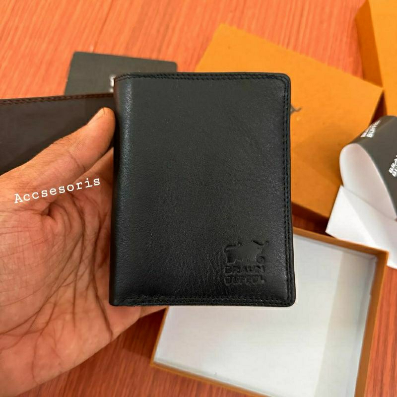 Dompet Braun buffel embos kulit lembut sapi