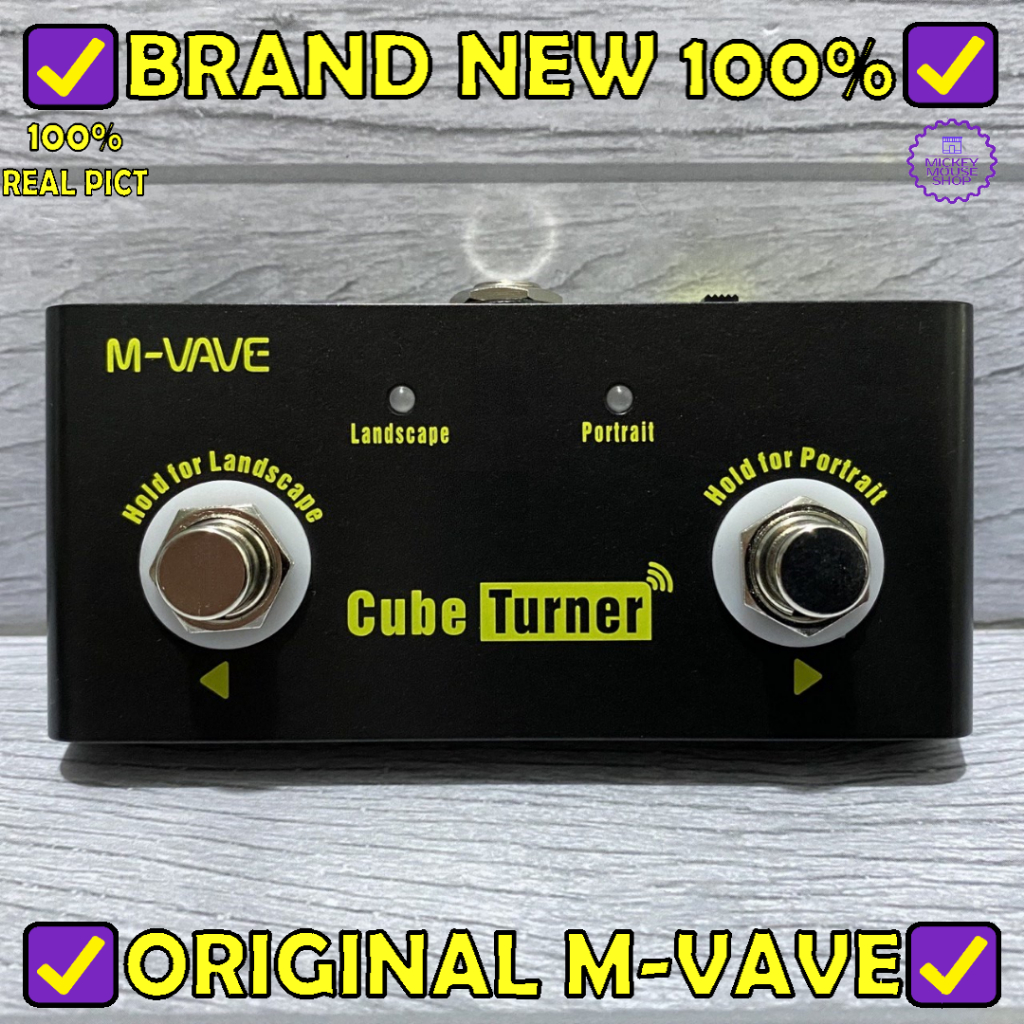 M-VAVE Cube Turner Wireless Bluetooth Page Turner Pedal Android / IOS / Muslady / CUVAVE