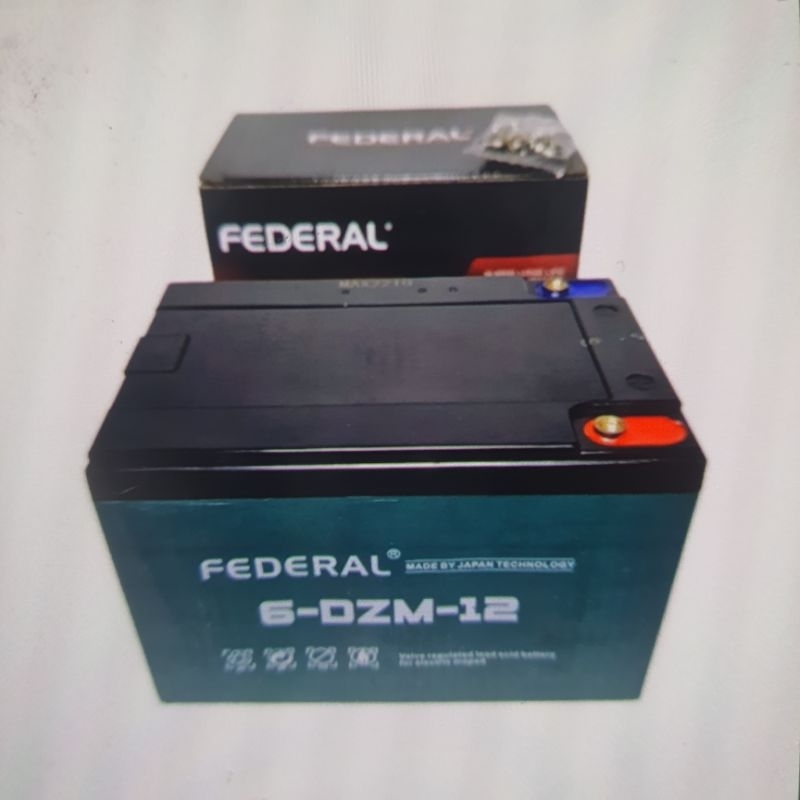 AKI BATERAI KERING SEPEDA LISTRIK 12V FEDERAL