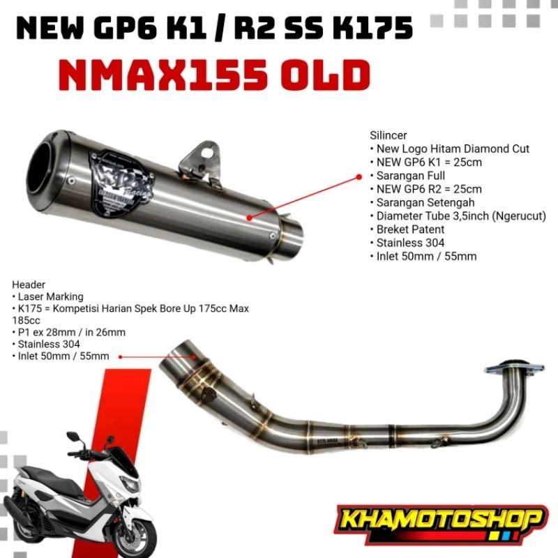 WRX NEW GP6 K1 / R2 SS K175 NMAX155 OLD