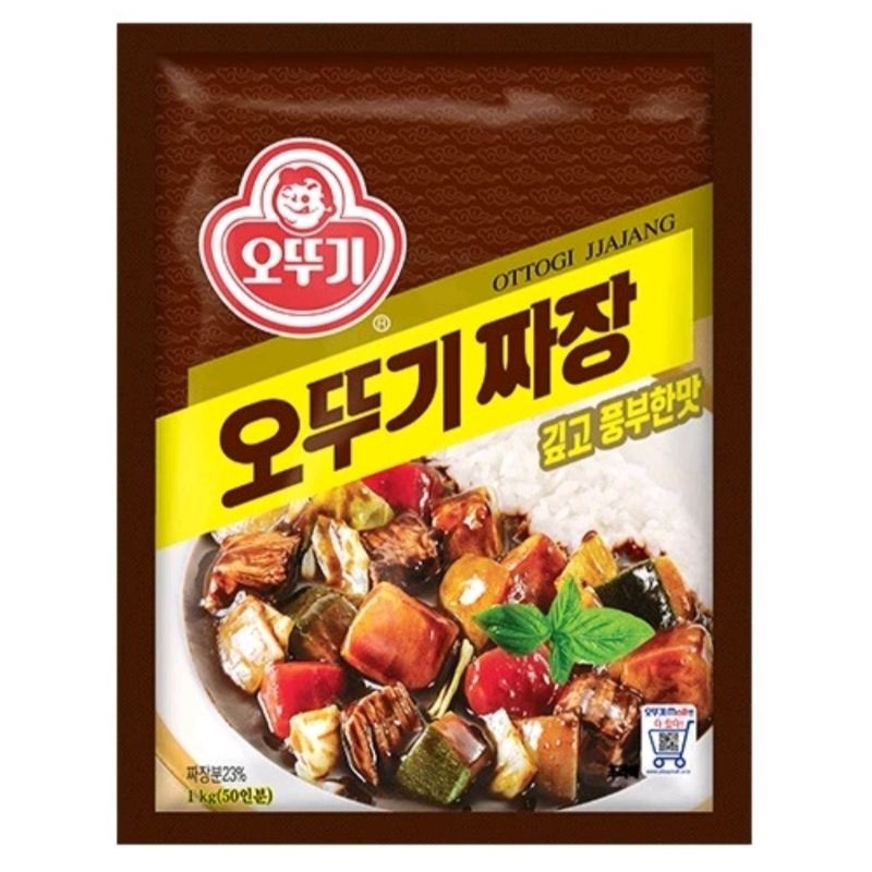 

Ottogi Jjajang Powder Bumbu Kacang Hitam Masakan Korea Noodle Jjajang Mie Mi Daging 1kg 500g