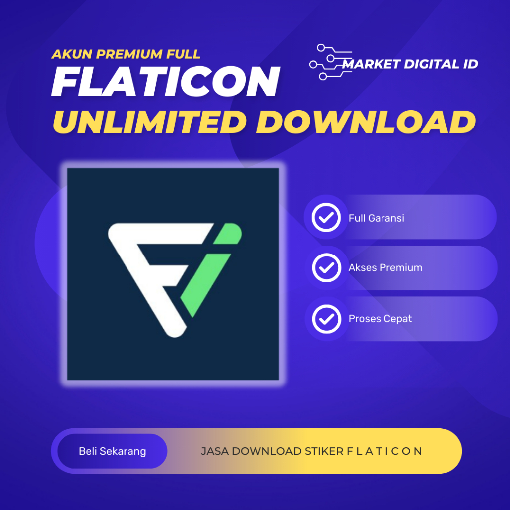 JASA DOWNLOAD STIKER FLATICON akses premium private akun