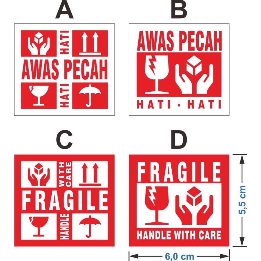 

STIKER VINYL FRAGILE KOTAK 2