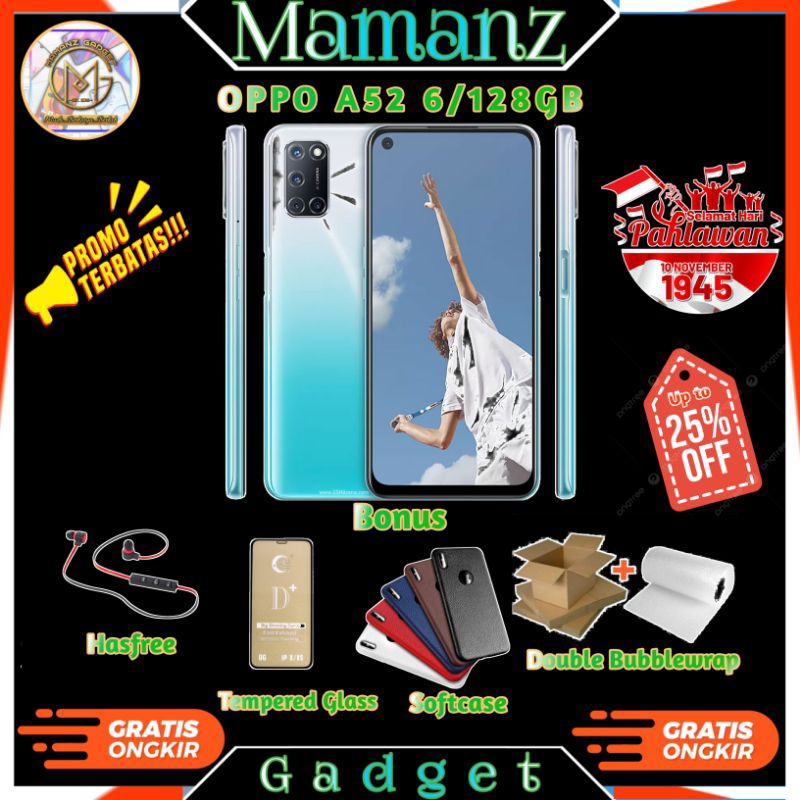 Oppo A52 Ram 6/128Gb ex Resmi murah