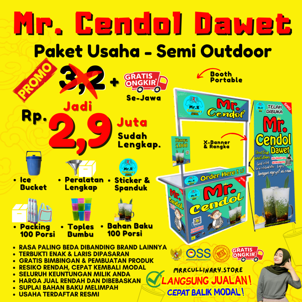 

PAKET USAHA MR. CENDOL DAWET || KEMITRAAN USAHA