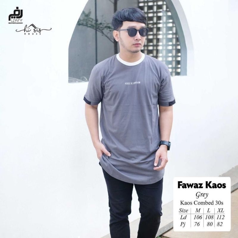 FAWAZ KAOS BY LEAFY/ATASAN PRIA/KAOS LENGAN PENDEK PREMIUM COWOK