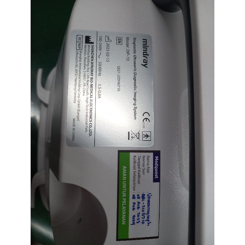 alat USG Mindray DP 10