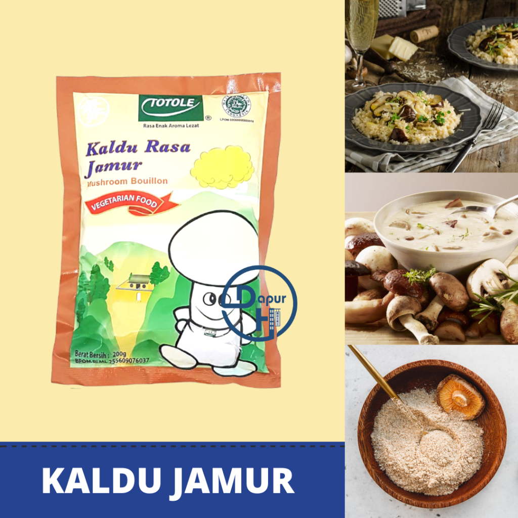 

TOTOLE Kaldu Vegan Kaldu Jamur 200 g Halal /Import Mushroom//