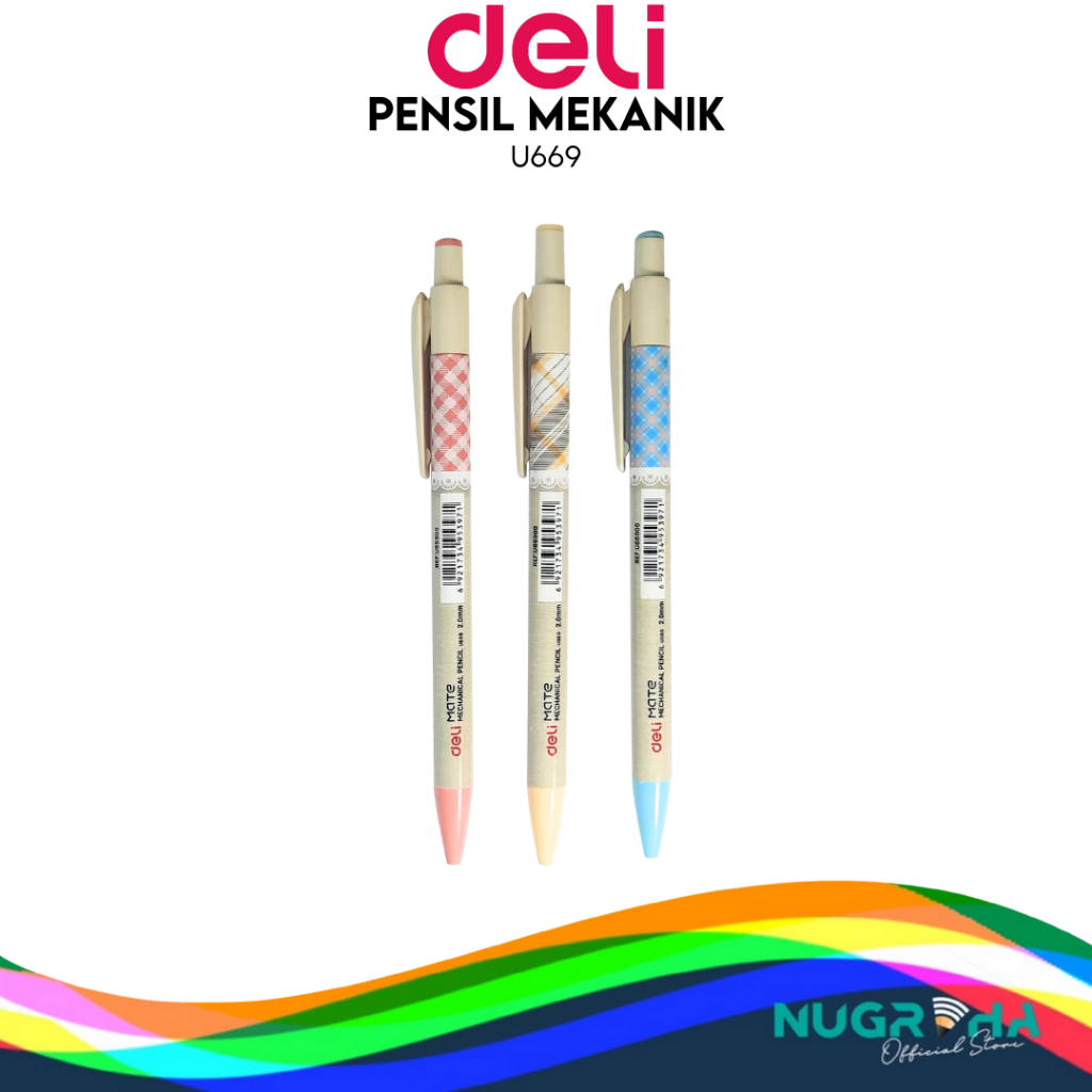 

PENSIL MEKANIK MOTIF 2B 2.0 DELI U669
