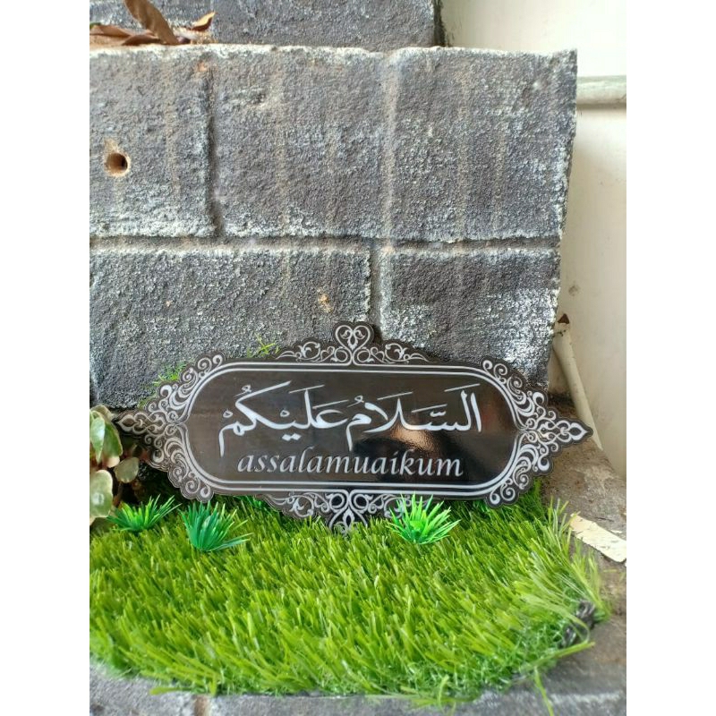 Pajangan Dinding assalamualaikum Akrilik