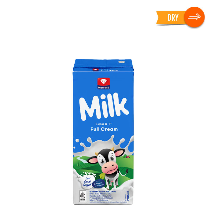 

Diamond Uht Milk Full Cream 200Ml